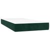 vidaXL Cama boxspring com colch&atilde;o 120x190 cm veludo verde-escuro