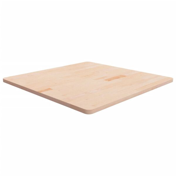 vidaXL Tampo de mesa quadrado 90x90x2,5 cm carvalho maci&ccedil;o n&atilde;o tratado