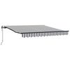 vidaXL Toldo retr&aacute;til autom&aacute;tico 300x250 cm antracite e branco