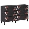 vidaXL Gabinetes de Armazenamento 2 unid. 120 x 33 x 75 cm Multicolor