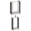 vidaXL Rack Lenha 40x30x80 cm aço resistente às intempéries
