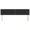 vidaXL Cabeceiras preto 200x5x78/88 cm couro artificial