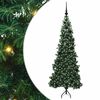 vidaXL &Aacute;rvore de Natal artificial de canto Verde 180 cm PVC e Metal