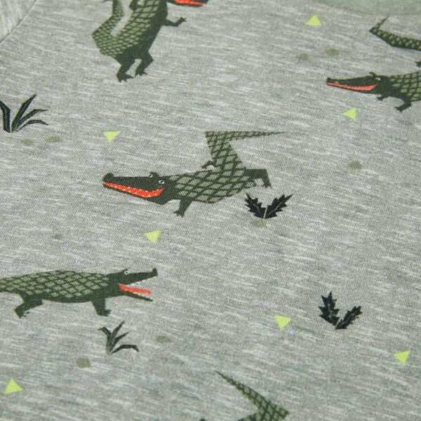 T-shirt para crian&ccedil;a caqui-claro mesclado 140