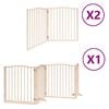 vidaXL Port&atilde;o para c&atilde;es com porta dobr&aacute;vel 8 pain&eacute;is 640 cm &aacute;lamo