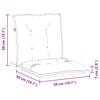 vidaXL Almofada de Cadeira Baixa 6 pcs Branco 100 x 50 x 7 cm oxford