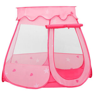 vidaXL Tenda de brincar infantil 102x102x82 cm rosa