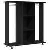 vidaXL Guarda-roupa com prateleira Carvalho Preto 102 x 38 x 110 cm