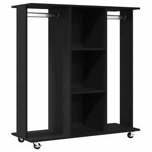 vidaXL Guarda-roupa com prateleira Carvalho Preto 102 x 38 x 110 cm