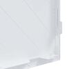 vidaXL Pain&eacute;is de Acesso Branco 40 x 40 cm Pl&aacute;stico ABS