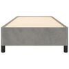 vidaXL Estrutura de cama sem colch&atilde;o 90x200 cm veludo cinzento-claro