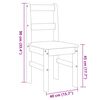 vidaXL Cadeiras de jantar 2 pcs Panama 40x46x90 cm pinho maci&ccedil;o cinza