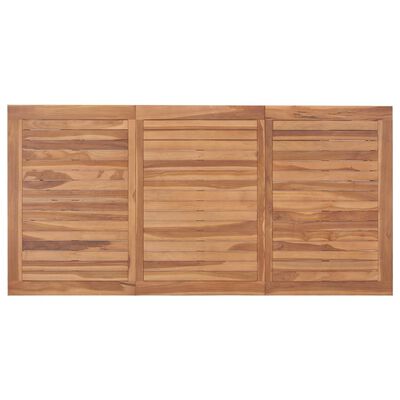 vidaXL Mesa de jantar p/ jardim 200x100x75 cm madeira de teca maciça