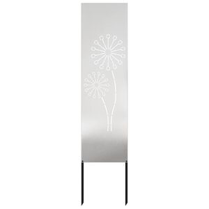 vidaXL Tela de Privacidade para Jardim Fretwork Prateado 32 x 140 cm