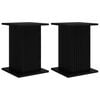 vidaXL Suporte para Plantas 2 unid. Preto 30,5 x 30 x 43 cm