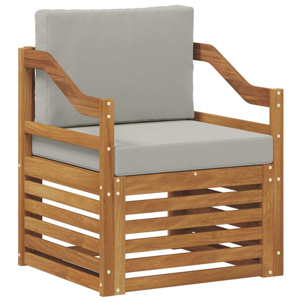 vidaXL Conjunto de Sof&aacute;s para Exterior Natural 67 x 63 x 73 cm