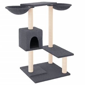 vidaXL &Aacute;rvore p/ gatos c/ postes arranhadores 82 cm cinzento-escuro