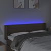 vidaXL Cabeceira de cama c/ luzes LED 147x16x78/88cm cinza-acastanhado