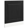 vidaXL Painel de lava-lou&ccedil;a Kalmar Carvalho Preto 60 x 1,5 x 57 cm