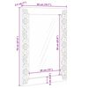 vidaXL Espelho de banheiro Retangular Branco 70 x 50 x 2,5 cm