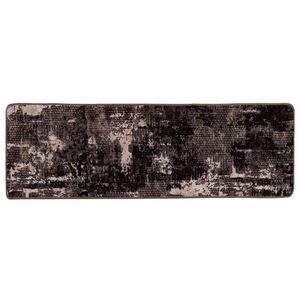 vidaXL Passadeira MARSA Preto 80 x 250 cm Poli&eacute;ster e PVC