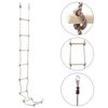 vidaXL Escada de corda infantil 290 cm madeira