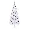 vidaXL Árvore de Natal Artificial com 300 LEDs Branco 210 cm PVC e Aço