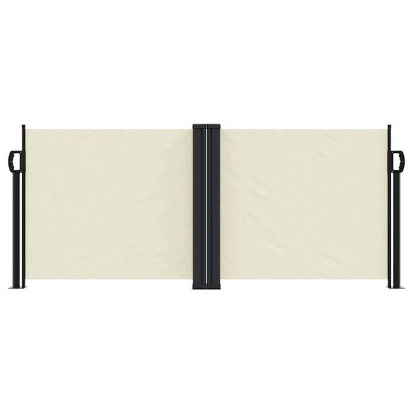 vidaXL Toldo lateral retr&aacute;til 100x1000 cm creme