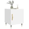 vidaXL Mesa de cabeceira 2 pcs 40x40x50 cm derivados de madeira branco
