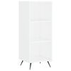 vidaXL Arm&aacute;rio c/ prateleiras 34,5x32,5x90 cm derivados madeira branco
