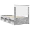 vidaXL Estrutura da Cama com cabeceira Concreto 90 x 200 cm