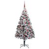 vidaXL &Aacute;rvore de Natal Artificial Branco 180 cm PVC, A&ccedil;o e Pl&aacute;stico