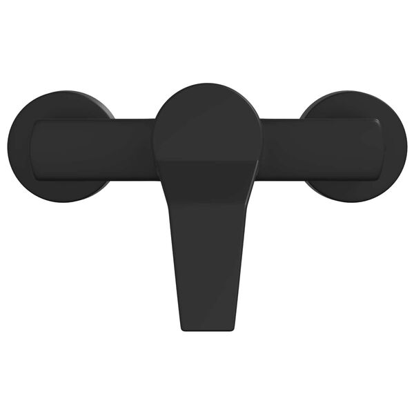 vidaXL Torneira de Misturador de Chuveiro Preto G 1 / 2 polegadas Lat&atilde;o