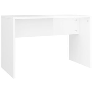 vidaXL Banco toucador 70x35x45 cm madeira processada branco brilhante