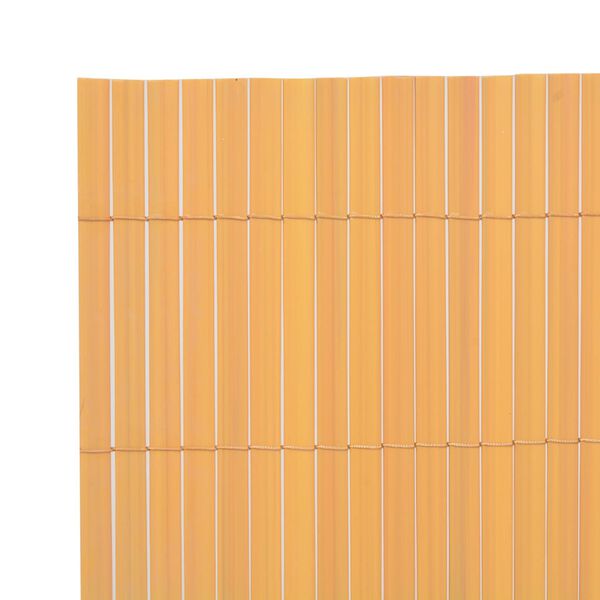 vidaXL Cerca de jardim dupla face PVC 90x500 cm amarelo
