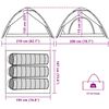 vidaXL Tenda de campismo cúpula para 3 pessoas libertação rápida verde