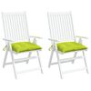 vidaXL Almofad&otilde;es de cadeira 2 pcs tecido oxford verde brilhante