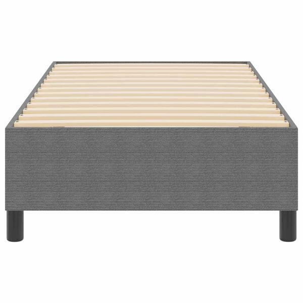 vidaXL Estrado de cama plataforma Cinzento-claro 100 x 200 cm tecido