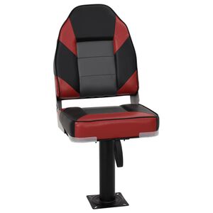 vidaXL 2 pcs conjunto assento de barco dobr&aacute;vel com encosto alto