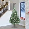 vidaXL &Aacute;rvore de Natal Artificial Pr&eacute;-iluminada Verde 240 cm PVC