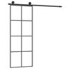 vidaXL Porta deslizante c/ conj. ferragens 76x205cm vidro ESG/alum&iacute;nio