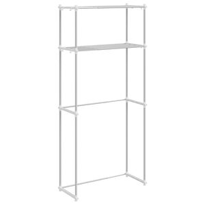 vidaXL Prateleira para M&aacute;quina de Lavar Branco 70 x 27 x 136 cm