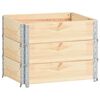 vidaXL Canteiros elevados 3 pcs 60x80 cm madeira de pinho maci&ccedil;a