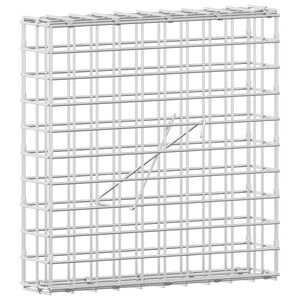 vidaXL Gabione com Fio de 5 mm e Malha de 5x5 cm 50x10x50 cm