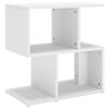 vidaXL Mesa de cabeceira 50x30x51,5 cm derivados de madeira branco