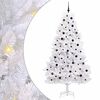 vidaXL &Aacute;rvore de Natal Articulada Artificial Branco 240 cm PVC e A&ccedil;o