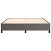 vidaXL Estrutura de cama 160x200 cm couro artificial cinzento