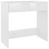 vidaXL Secret&aacute;ria 80x40x75 cm derivados de madeira branco brilhante