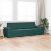 vidaXL Sof&aacute;-Cama 200cm Verde Escuro tecido