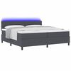 vidaXL Cama Box Manual Cinza Escuro e Branco 203 x 200 x 88 cm